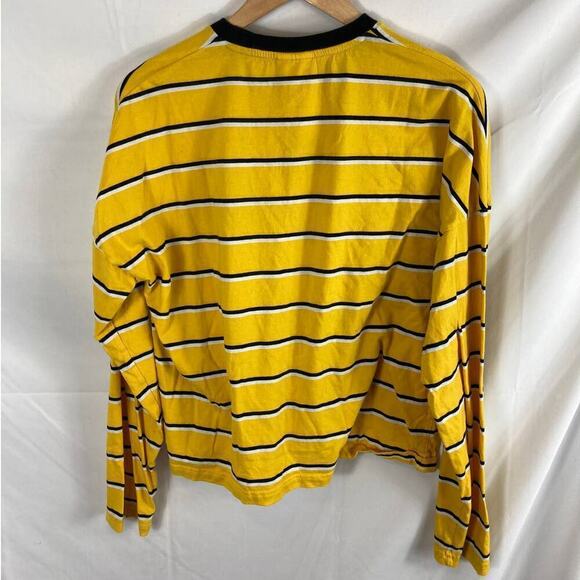 Ragged Jeans Yellow Striped Long Sleeve Tshirt Size small - Picture 5 of 5